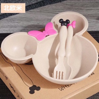 Combo 5 bộ bát kèm thìa micky cho bé ( sỉ)