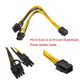 [PhuKienGiaRe] dây chuyển nguồn phụ 6pin cho vga -> 8pin VGA-> RX, GTX