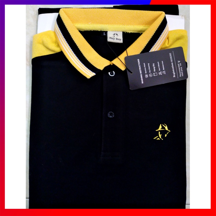 Áo Thun Nam ✴️FREESHIP – HÀNG CHẤT✴️ Cổ Bẻ Tay Ngắn  Phối 3 Màu In Logo, Thun Cá Sấu 65/35 4 Chiều Cao Cấp - HM | BigBuy360 - bigbuy360.vn