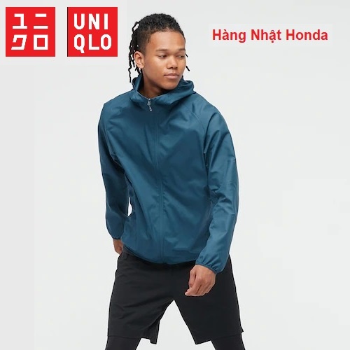 [Auth Uniqlo] Áo khoác gió thể thao siêu nhẹ, chống nước chống UV Nam Uniqlo - Nhật Bản