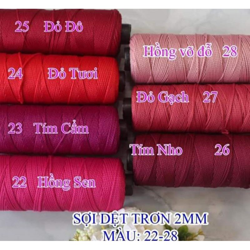 Sợi dệt cotton bảng màu 2