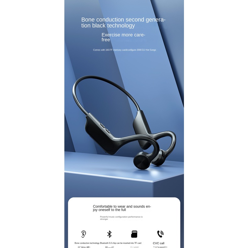 Tai Nghe Nhét Tai Bluetooth Không Thấm Nước Phong Cách Mới