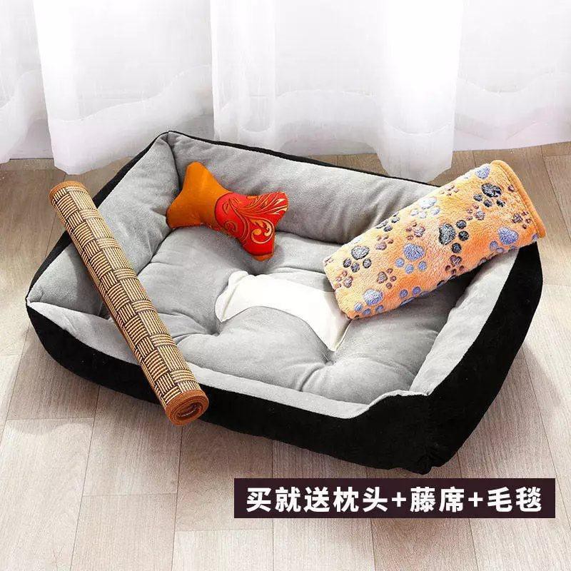 Chấm bi dành cho vật nuôi đa năng Giường ngủ mèo Teddy Bichon túp lều chiếu chó Pomeranian cũi nhu yếu phẩm hàng n