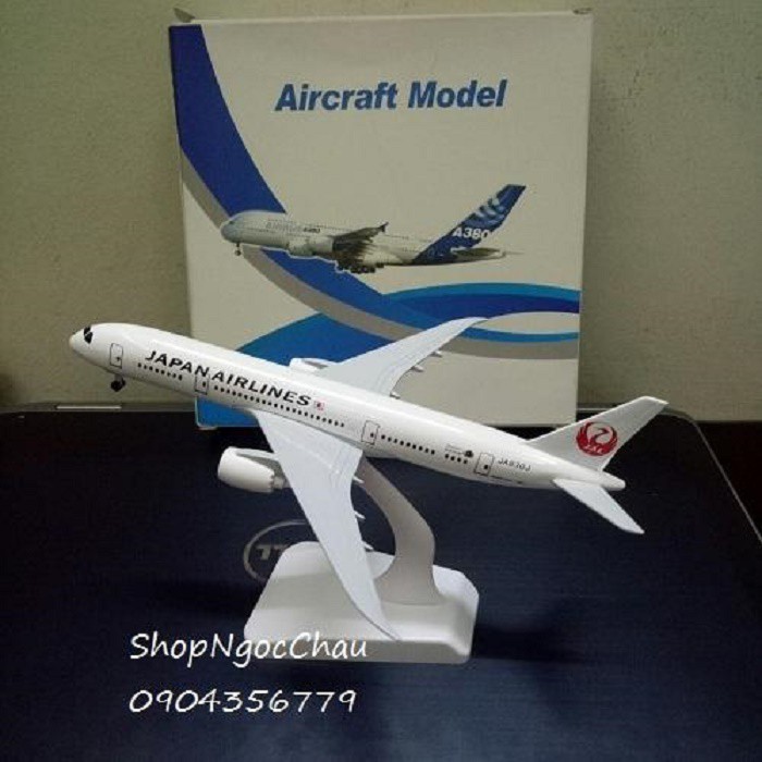 Mô hình máy bay tĩnh Boeing B787 Japan Airlines 18cm