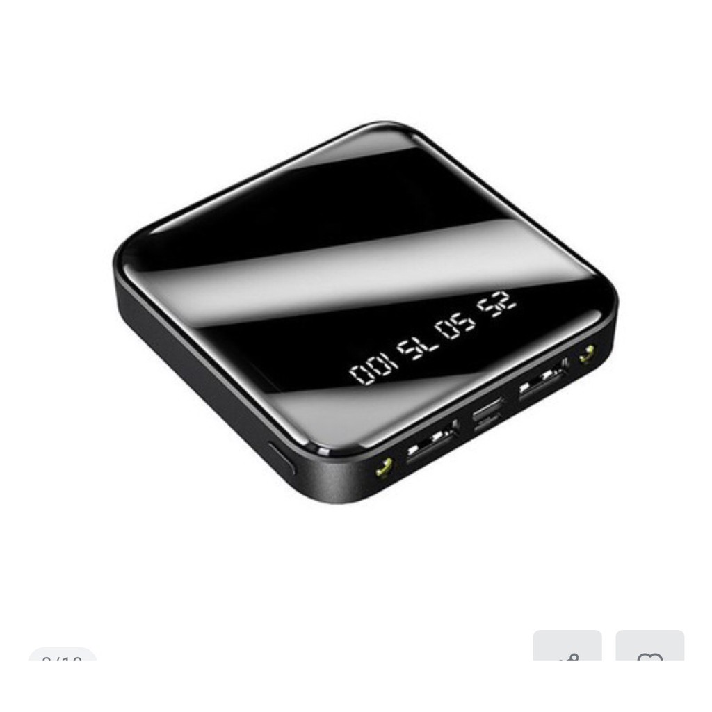 Xạc Dự Phòng Power Bank 10000mAh - Màn hình Led hiển thị dung lượng PIN - Kiểu dáng nhỏ gọn dễ bỏ túi