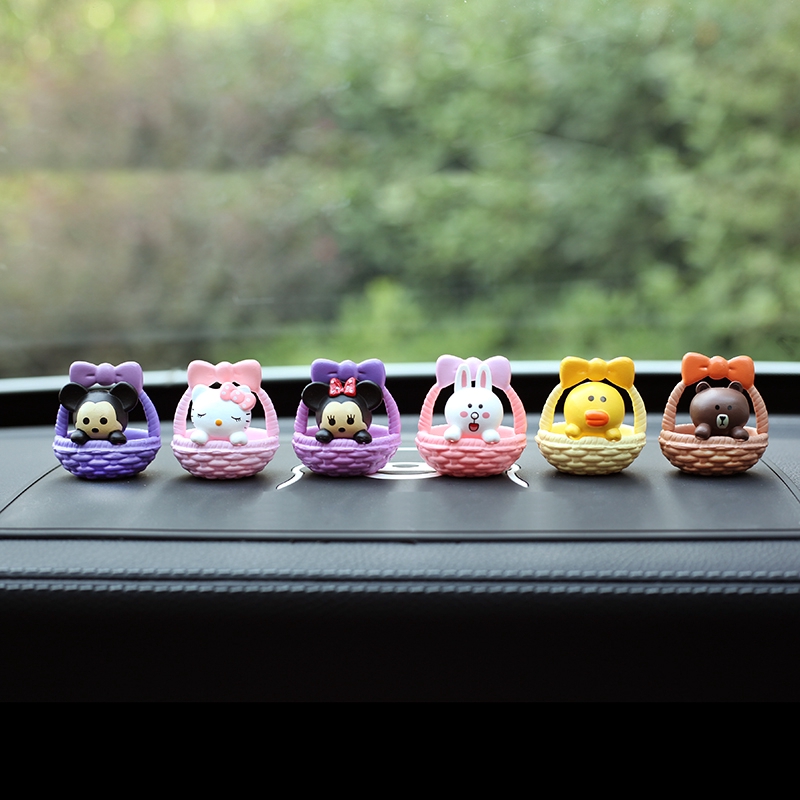 Set 10 Mô Hình Ngôi Sao Đôi Mini Trang Trí Xe Ô Tô