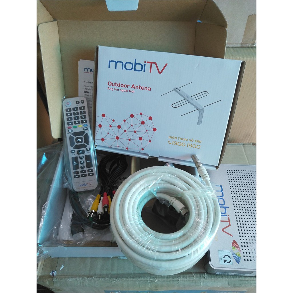 Trọn Bộ Đầu Thu MOBITV Angten, 15m dây - MOBITV