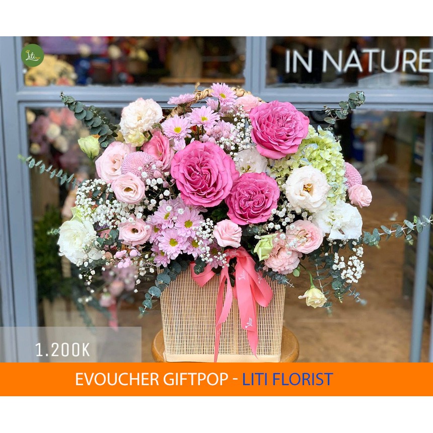 Hà Nội, Hồ Chí Minh [Evoucher] Phiếu mua hàng hoa tươi tại hệ thống cửa hàng Liti Florist 2.000.000 VNĐ