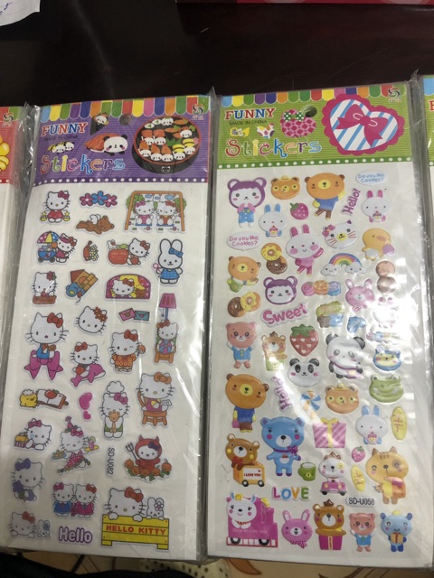 Stickers dành cho các Bé gái