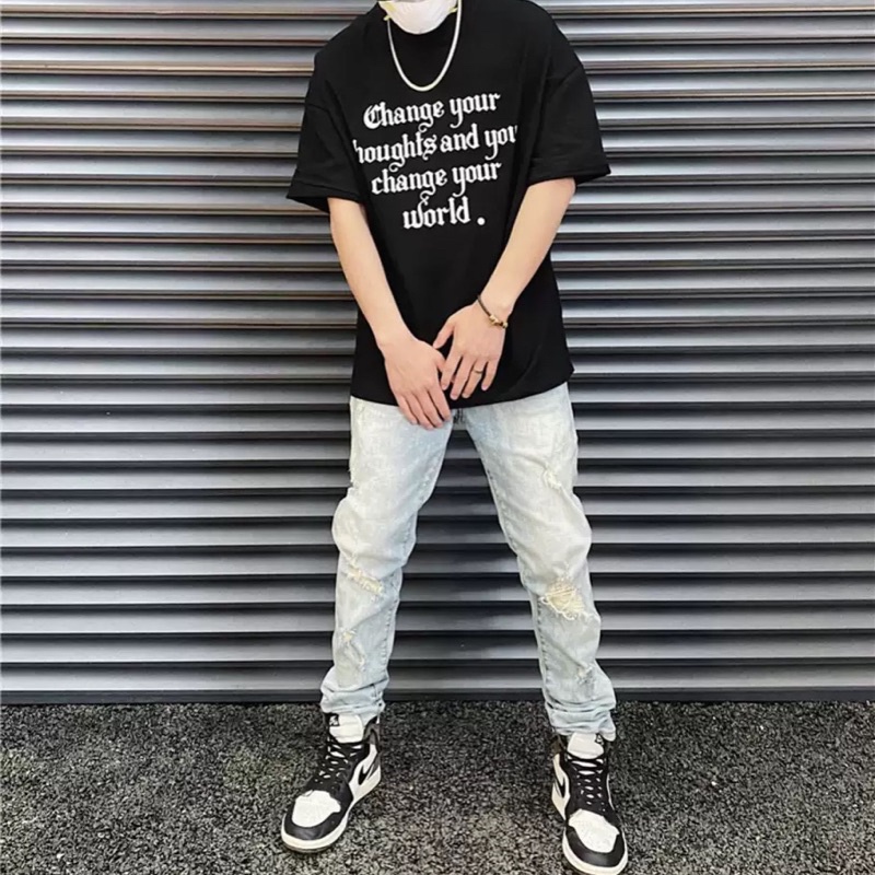 Áo Thun tay lỡ unisex Change Your