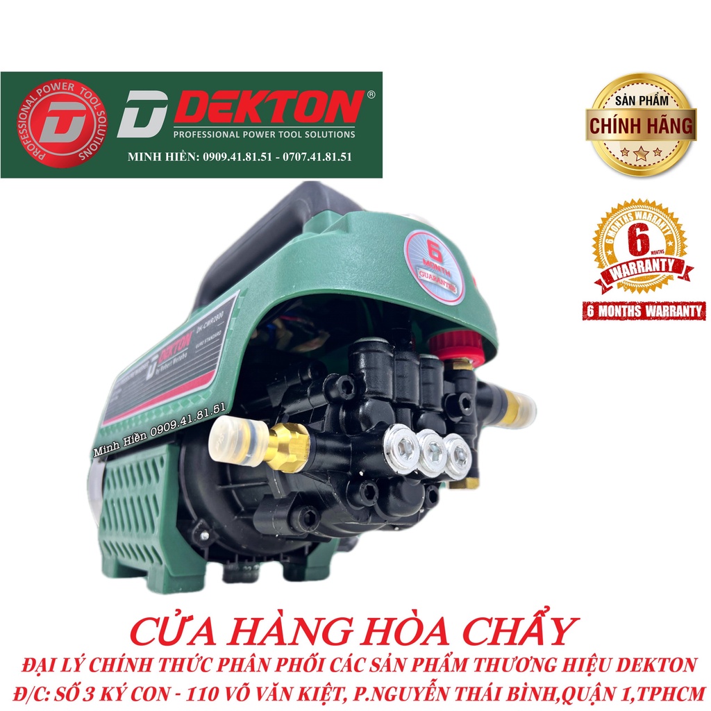 Máy Rửa Xe Dekton 2800W / DK-2800 / Có Chỉnh Áp