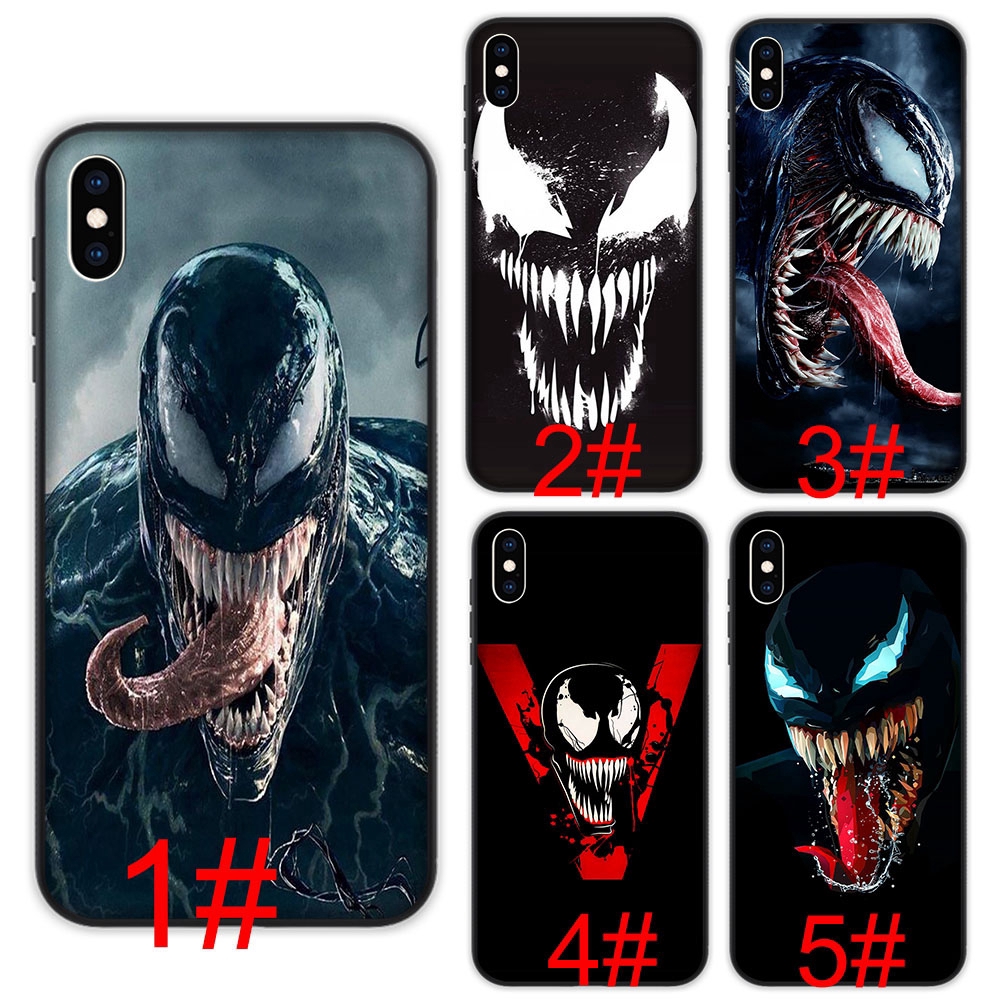 Ốp điện thoại mềm mại hình Venom cho iPhone XS Max XR X 7 8 6 6S Plus 5 5S SE