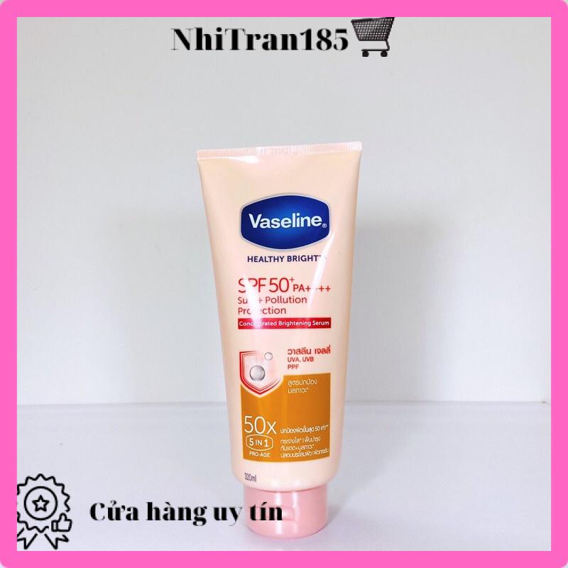 Dưỡng thể trắng da Vaseline 50x SPF50++ 320ml Thái lan