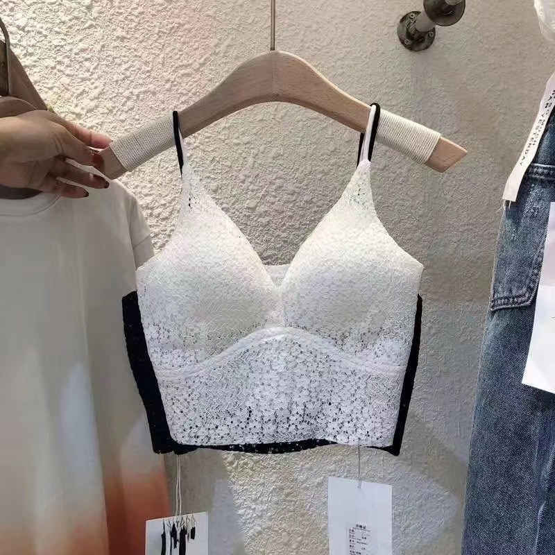 Áo Bra 2 dây ren hoa Julia Chunxuu, tạo khe sexy thoáng mát sang chảnh - BR02