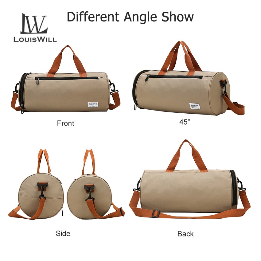 Túi xách du lịch LOUISWILL bằng vải oxford chống thấm nước tiện dụng dành cho nam và nữ