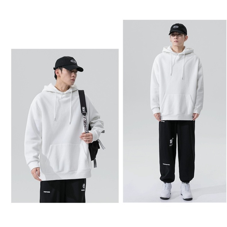 [MẪU MỚI TREND THU ĐÔNG] Áo Hoodie trơn basic, áo nỉ phom rộng 100% cotton nam nữ unisex, có mũ