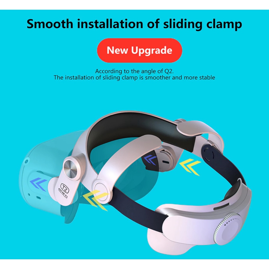 Dây đeo đầu trợ lực - Fiit Vr T2 , T2 Power - Chống mỏi cổ khi dùng kính thực tế ảo