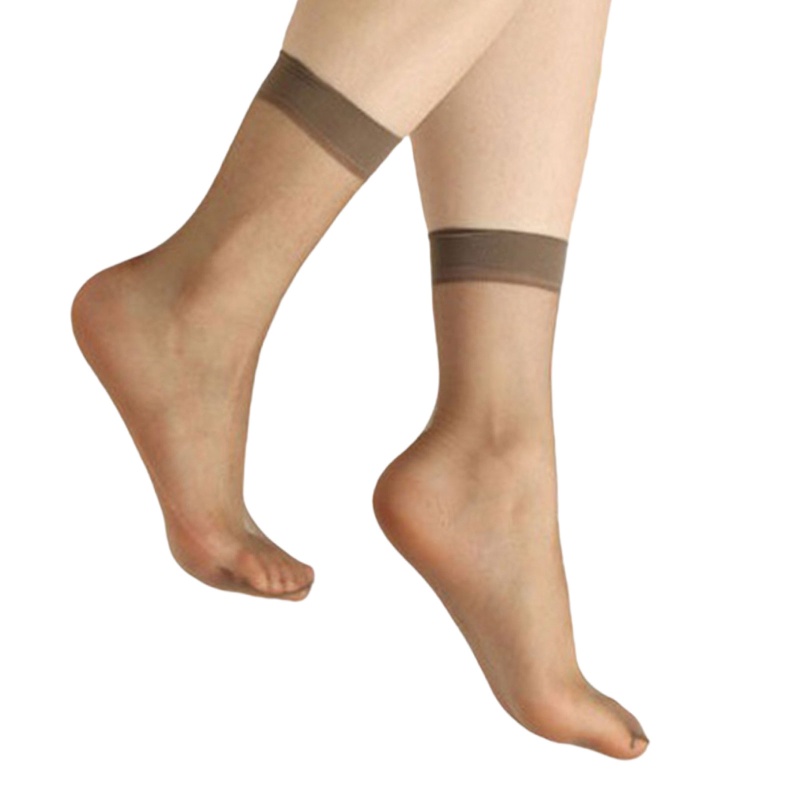 1 Đôi Vớ Lụa Xuyên Thấu Siêu Mỏng Trong Suốt Co Giãn Hóa Trang Mùa Hè Cho Nữ