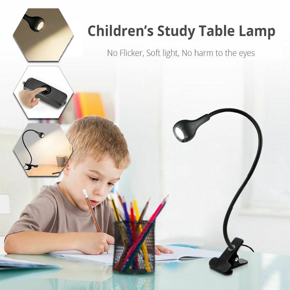 Đèn Led Để Bàn Có Kẹp Linh Hoạt Bảo Vệ Mắt Tiện Dụng Cho Học Sinh
