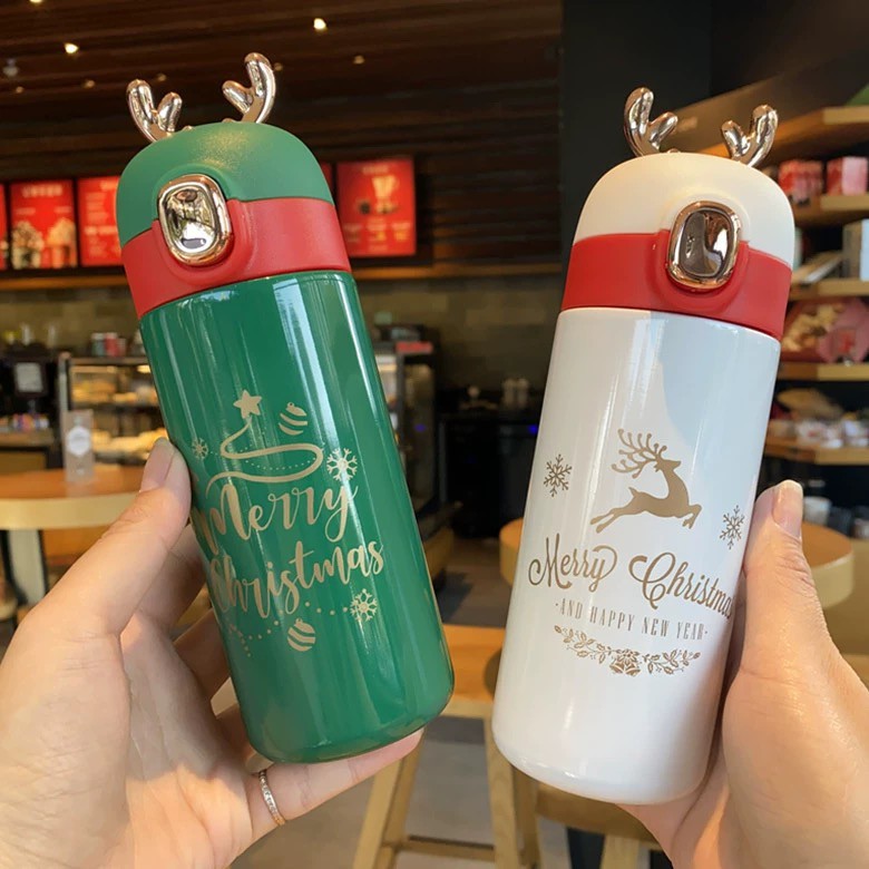 Bình giữ nhiệt Giáng Sinh Noel Merry Christmas 350ml