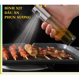 Bình xịt dầu ăn phun sương chai thủy tinh cao cấp 100ml
