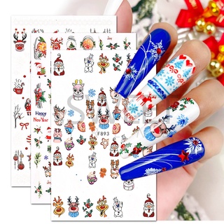 Sticker 3d | giáng sinh noel 2023 | merry christmas | hình dán móng