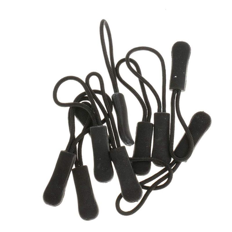 Set 10 Dây Kéo Khóa Kéo Mở Rộng Thiết Thực Và Áo Khoác Có Khóa Kéo Màu Đen Chống Trượt
