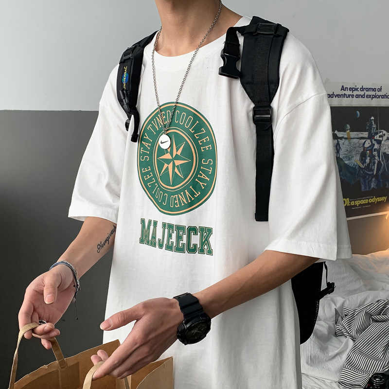 Áo Thun Nam Ngắn Tay Cổ Tròn Form Rộng Size S-5Xl