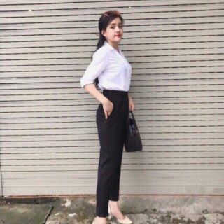 Quần baggy công sở