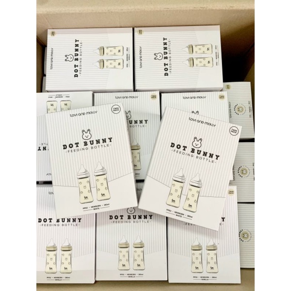 Bình sữa thỏ / Sóc Dot to Dot Tovi and Molly x Hàn Quốc size 180ml/ 280ml