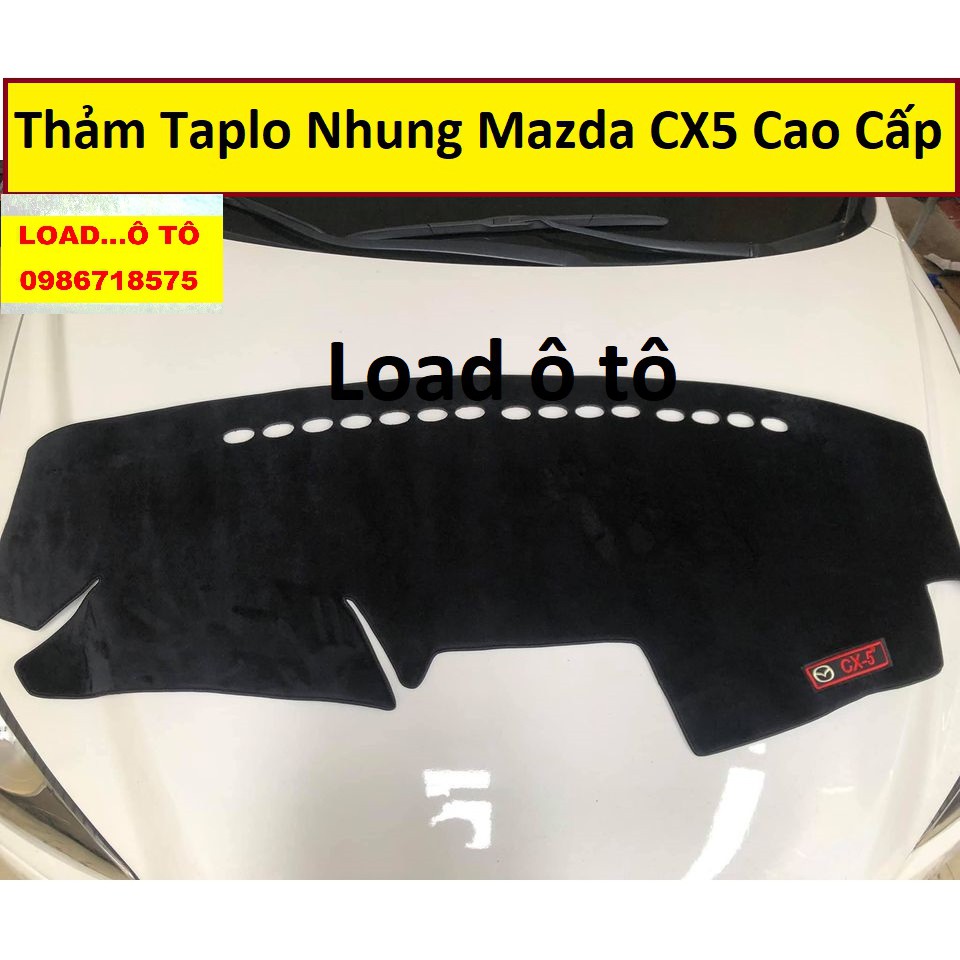 Thảm Taplo Nhung Cao Cấp Mazda CX5 2022-2018 (có lớp chống trượt)