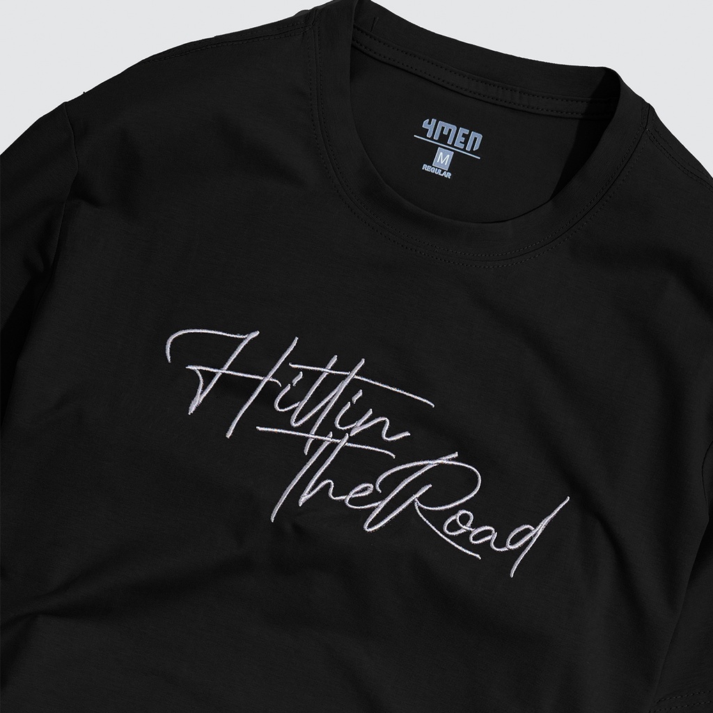 Áo thun nam cổ tròn đẹp 4MEN AT052 ngắn tay, thêu chữ nổi ấn tượng, vải cotton cao cấp thoáng mát | BigBuy360 - bigbuy360.vn