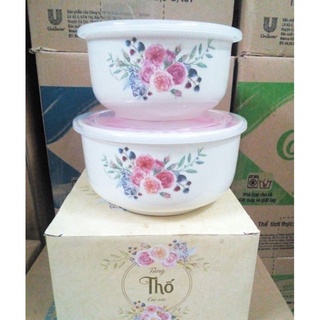 Bộ 2 thố có nắp cao cấp quà tặng comfort
