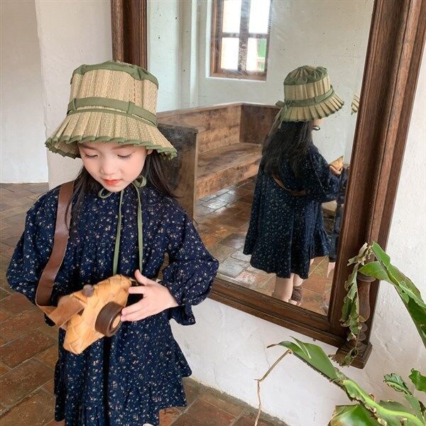 Đầm Công Chúa Phối Ren Hoa Phong Cách Hàn Quốc Thời Trang Xuân Thu 2022 Mới Cho Bé Gái