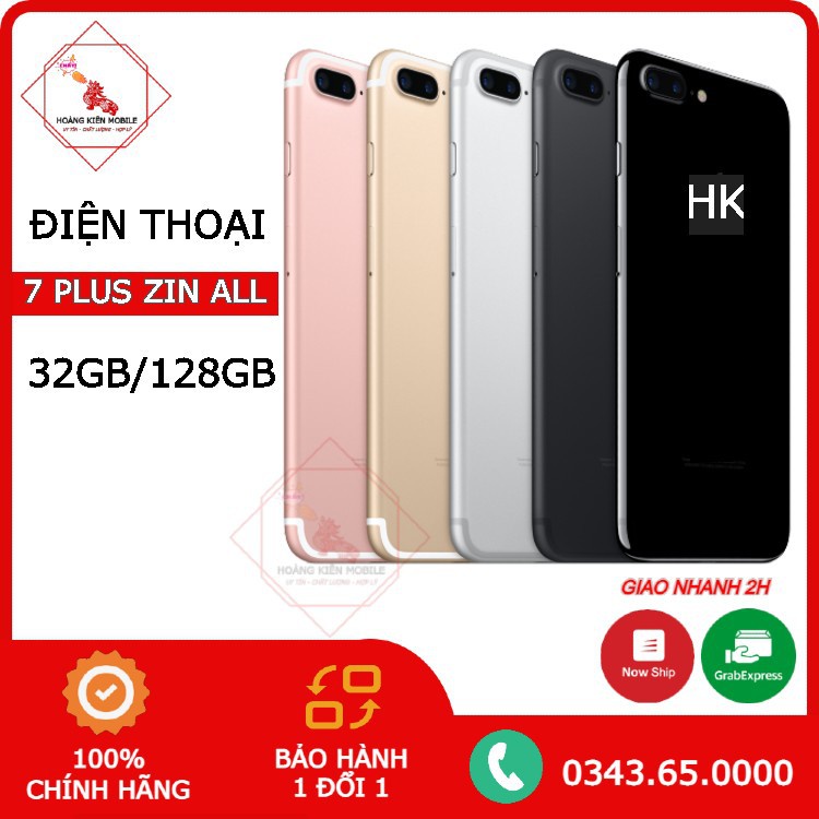 ĐIỆN THOẠI 7PLUS 32G/128G BẢN LOCK/QUỐC TẾ ZIN ĐẸP 99% HOÀNG KIÊN MOBILE