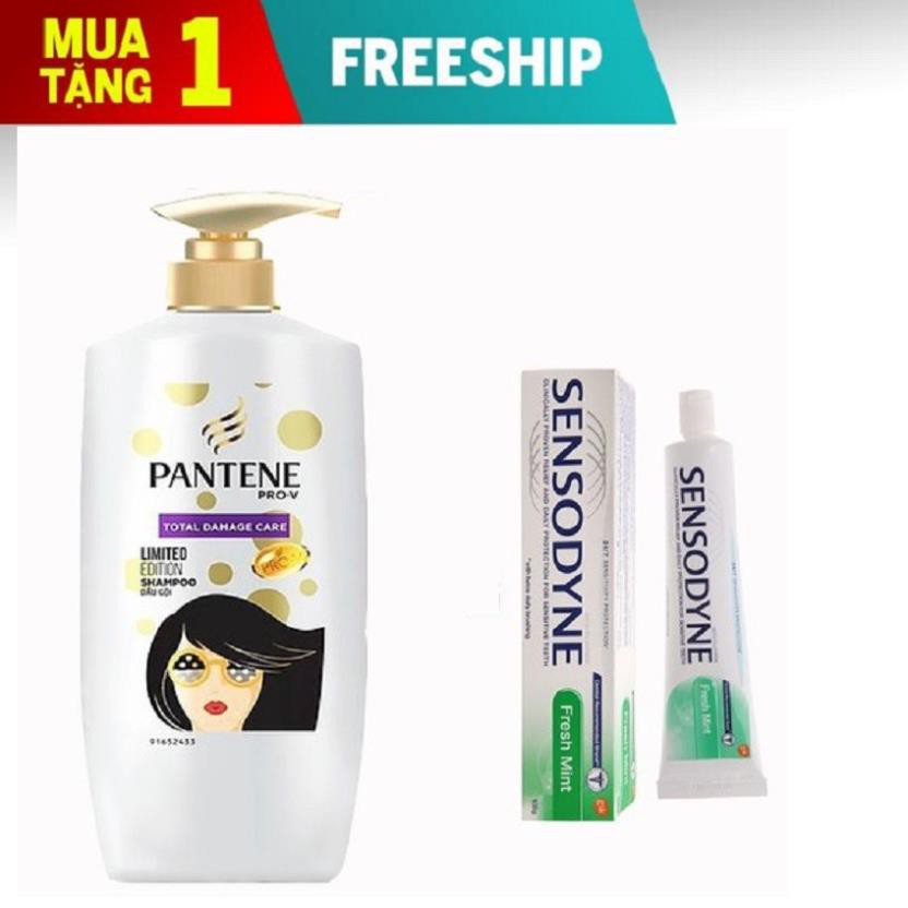 [TẶNG Kem Đánh Răng SenSoDyne]Dầu Gội Pantene Total Damage Care Thái Lan 480ml - Chính Hãng