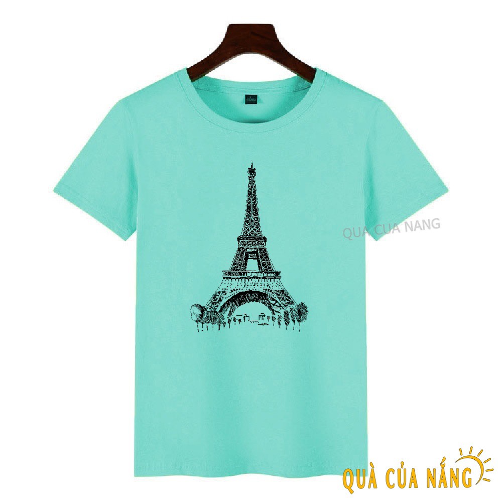 Áo Thun Nữ In Hình Tháp Eiffel Năng Động AT-327 ( 12 Màu ) | BigBuy360 - bigbuy360.vn