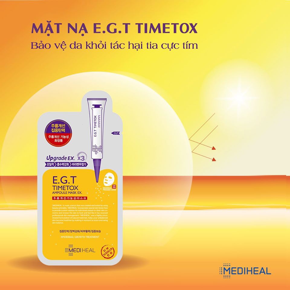 Mặt Nạ Giúp Tái Tạo Da Căng Mịn Săn Chắc Mediheal E.G.T Timetox Ampoule Mask 25ml