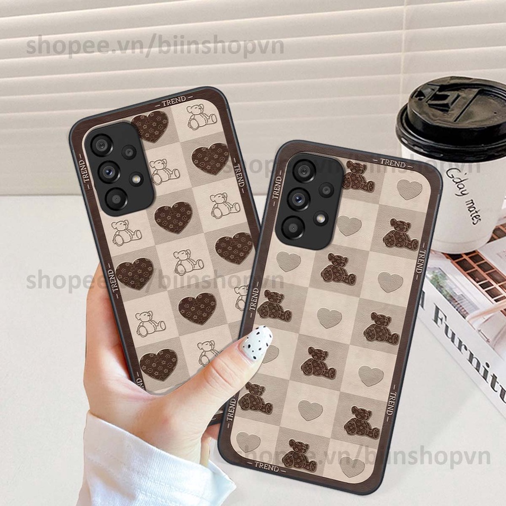 Ốp Samsung A13 / A23 / A53 caro trái tim nhiều màu sắc, đầy cá tính, khẳng định phong cách