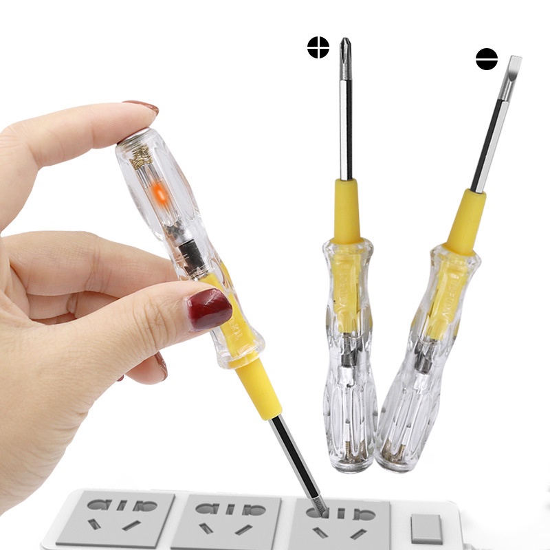 Bút Thử Điện Đa Năng Tích Hợp Đèn LED 100-500V