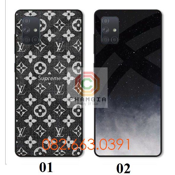 Ốp lưng ép kính Samsung A02S / A03s in hình nhiều mẫu đẹp