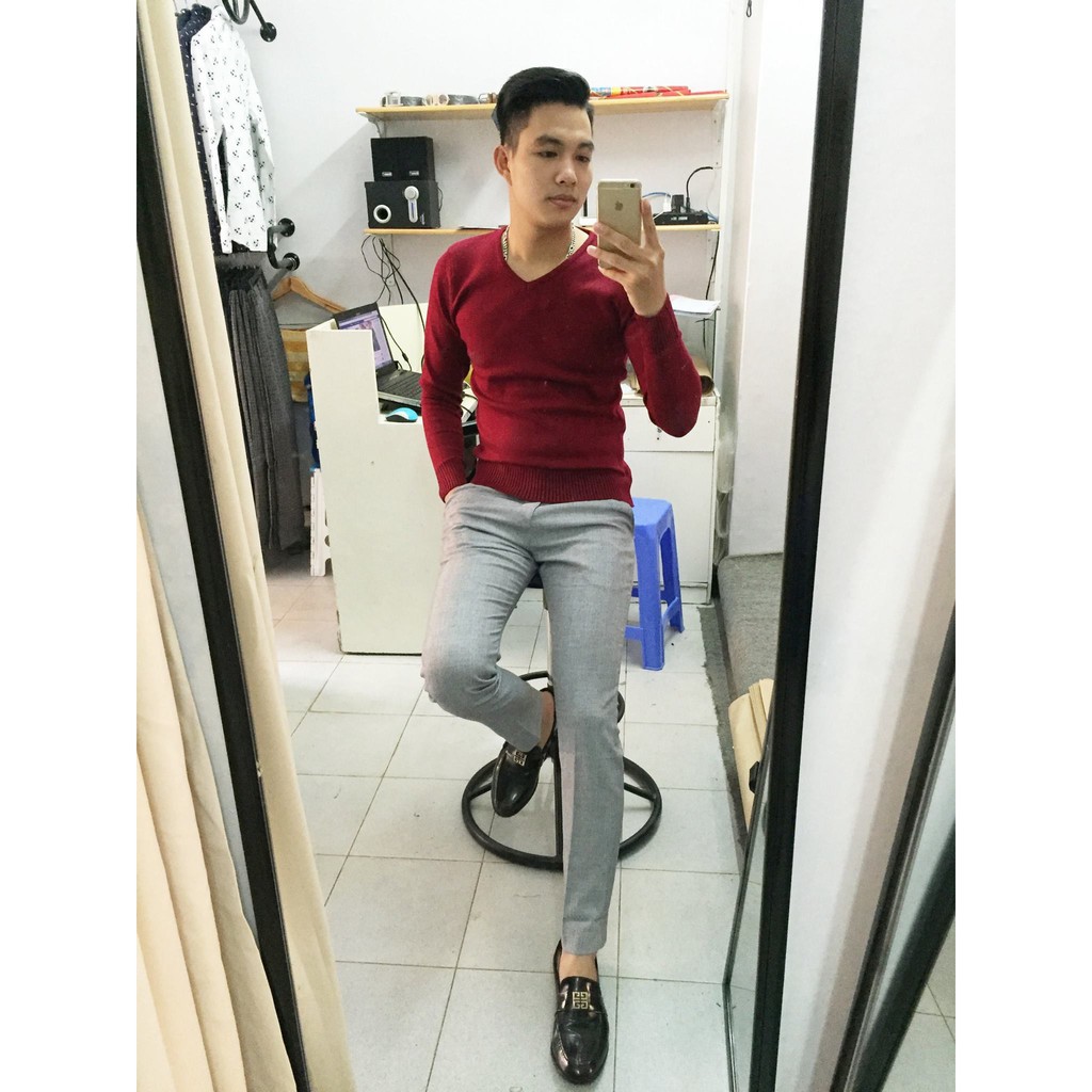 Áo len nam cổ tim dệt kim m9 mềm-bền-đẹp nhiều màu - Hà Đinh