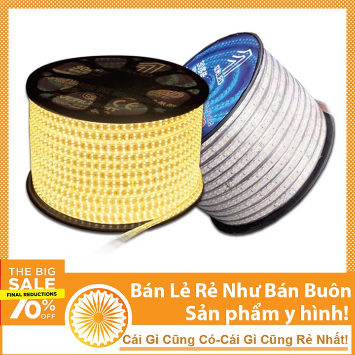 HAUI Cuộn 100m Dây LED 2 Hàng 2835 Hắt Trần DHCNHN