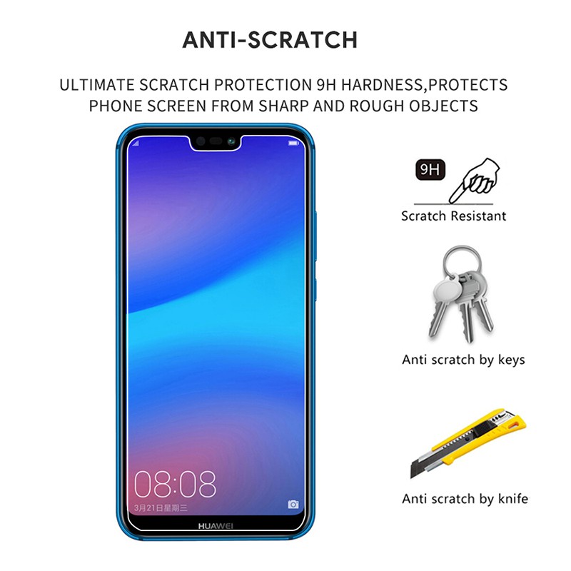 Kính cường lực bảo vệ màn hình siêu mỏng cho Huawei Nova 3/3i/3e/2i 8 Lite Honor 9 Lite Honor 9i P Smart kèm phụ kiện