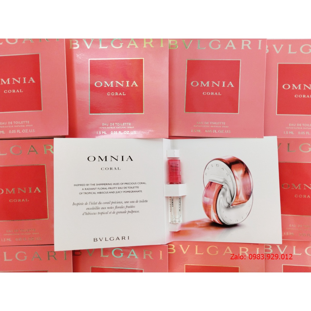 Nước hoa Vial BVLGARI Omnia Coral