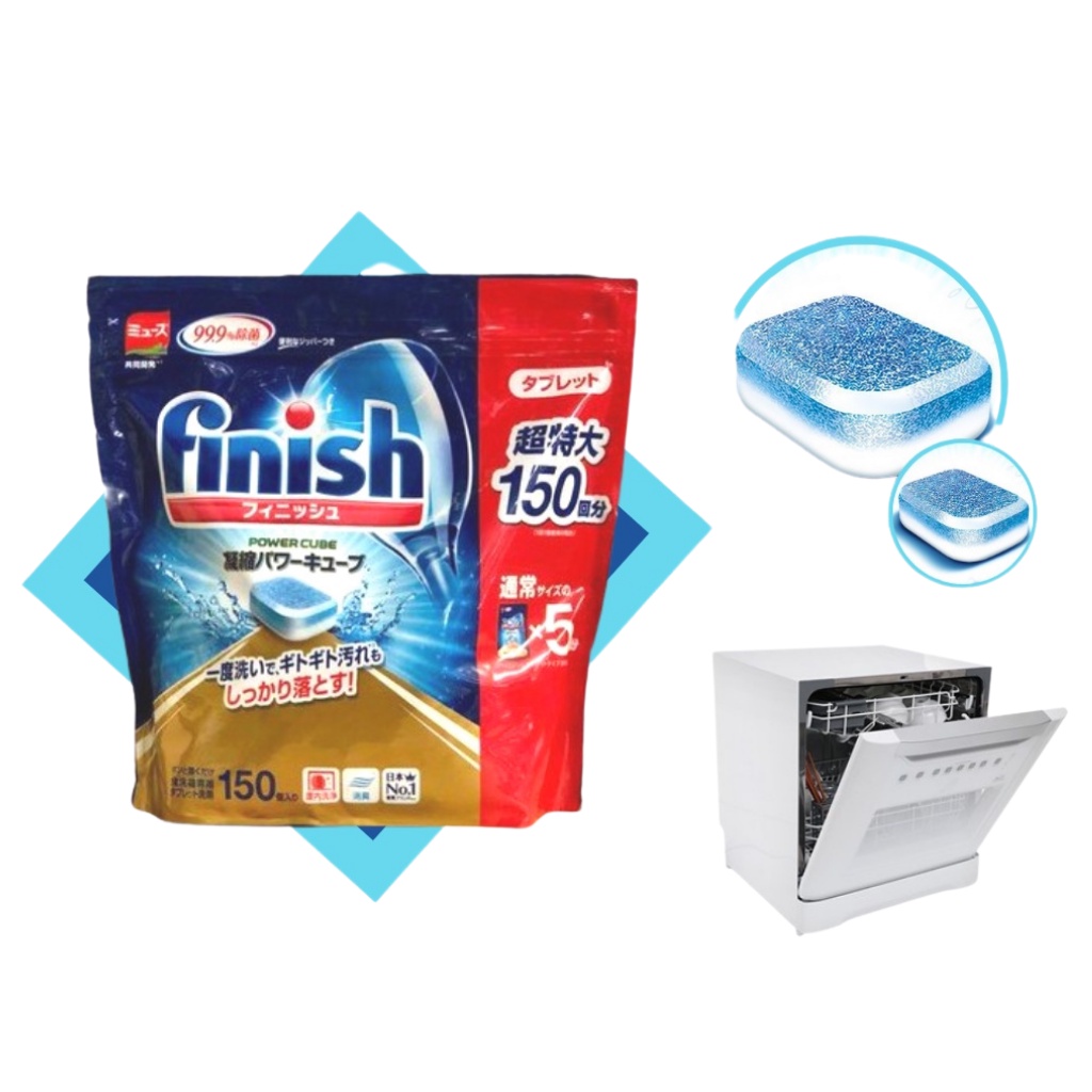 Viên Rửa Bát Finish  Nhật Bản Dành Riêng Cho Máy Rửa Bát 150 Viên.