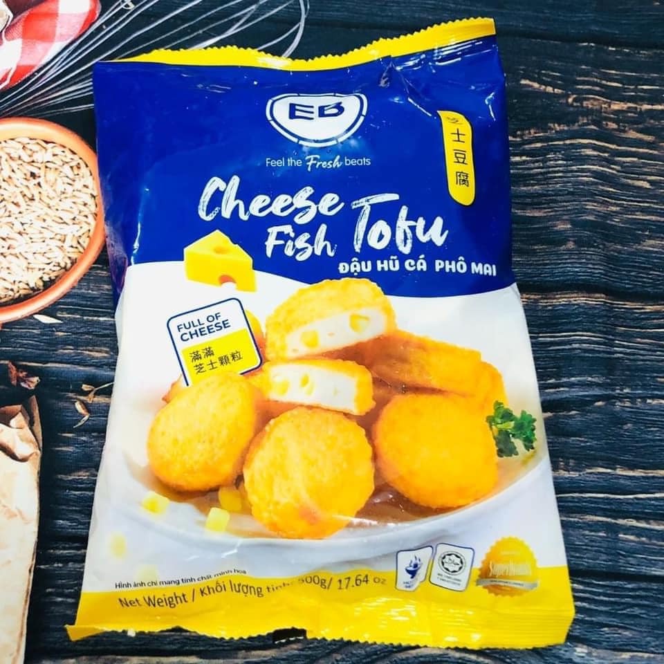 Cheese Fish ToFu ( Tàu hũ cá phô mai Malaysia) gói 500gr