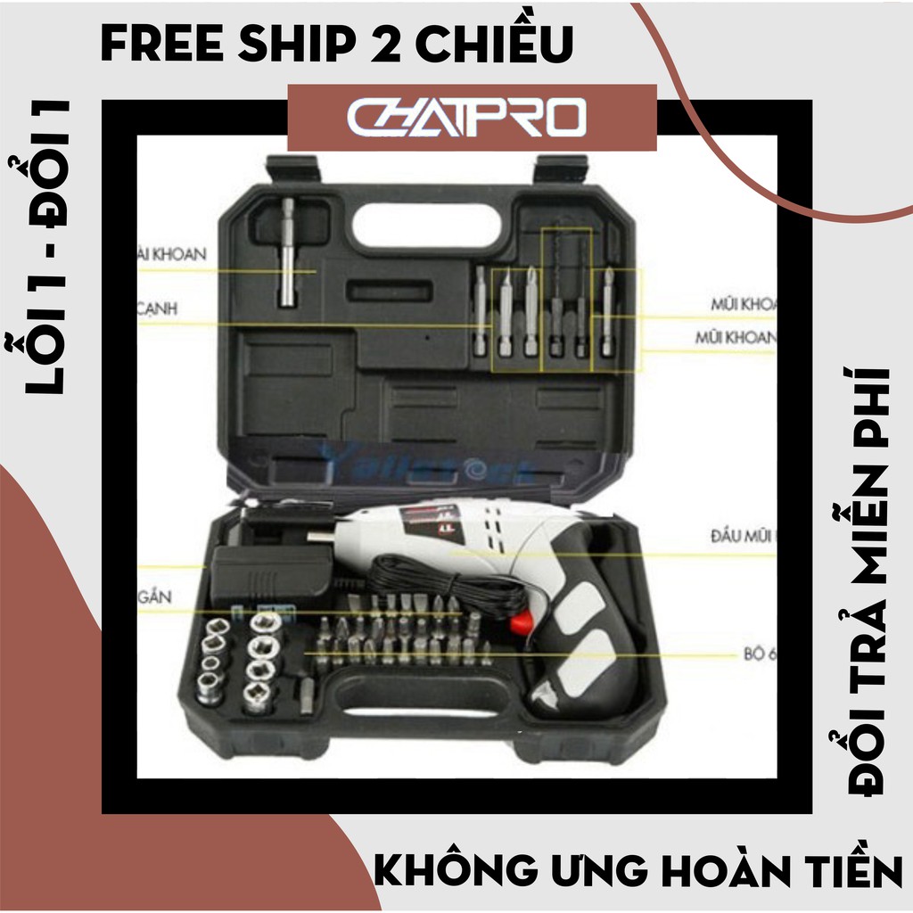 Máy khoan và vặn ốc vít cầm tay mini 45 chi tiết Joust Max- Bảo Hành 12 Tháng .