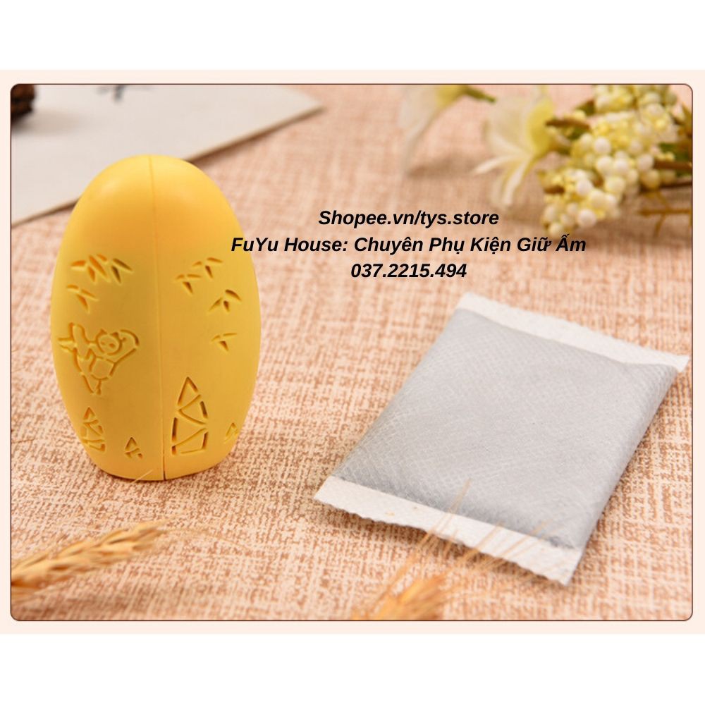 Combo Trứng Giữ Nhiệt Cầm Tay, Bàn Tay, Bỏ Túi