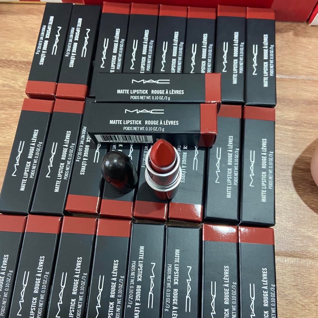 Son lì MAC matte lipstick rouge à lèvres Màu 602 Chili